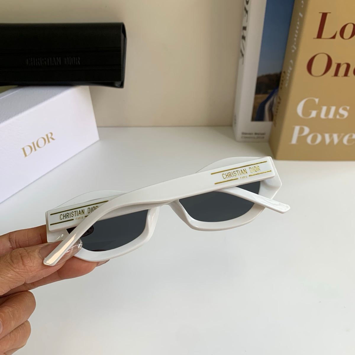 Dior Polarized Cat-Eye Silver Lens Sunglasses for Men & Women - 382466 - detail image 6