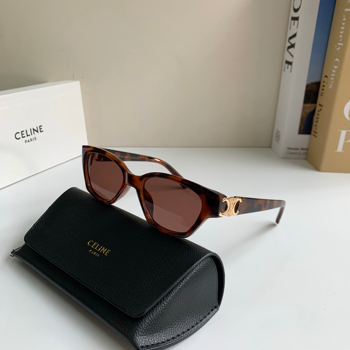 Celine Square Red Lens Sunglasses for Men & Women - 415607 - detail image 5