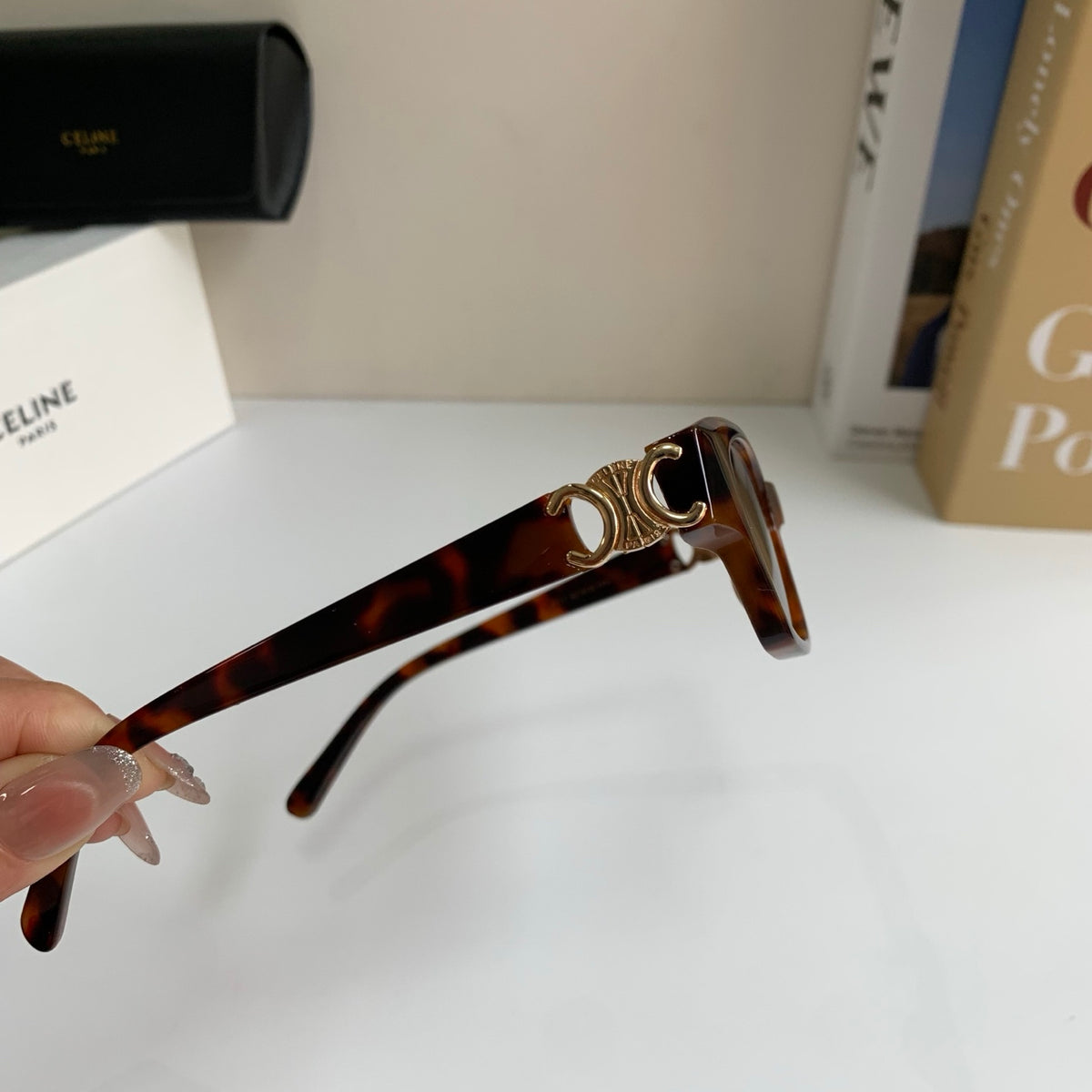 Celine Square Red Lens Sunglasses for Men & Women - detail image 7