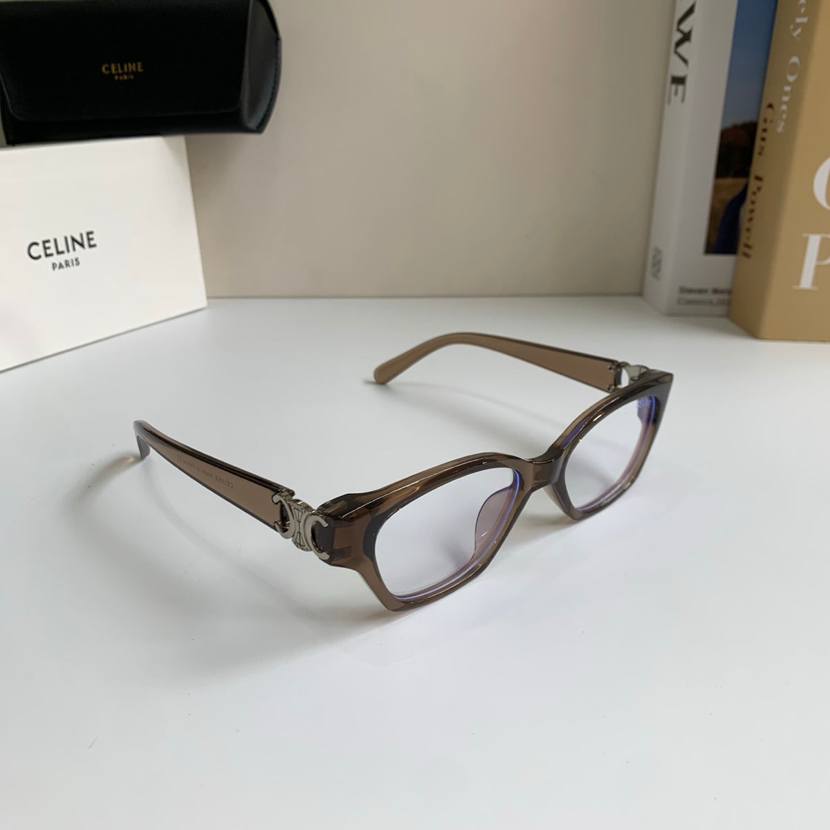 Celine Square Silver Lens Sunglasses for Men & Women - 415609