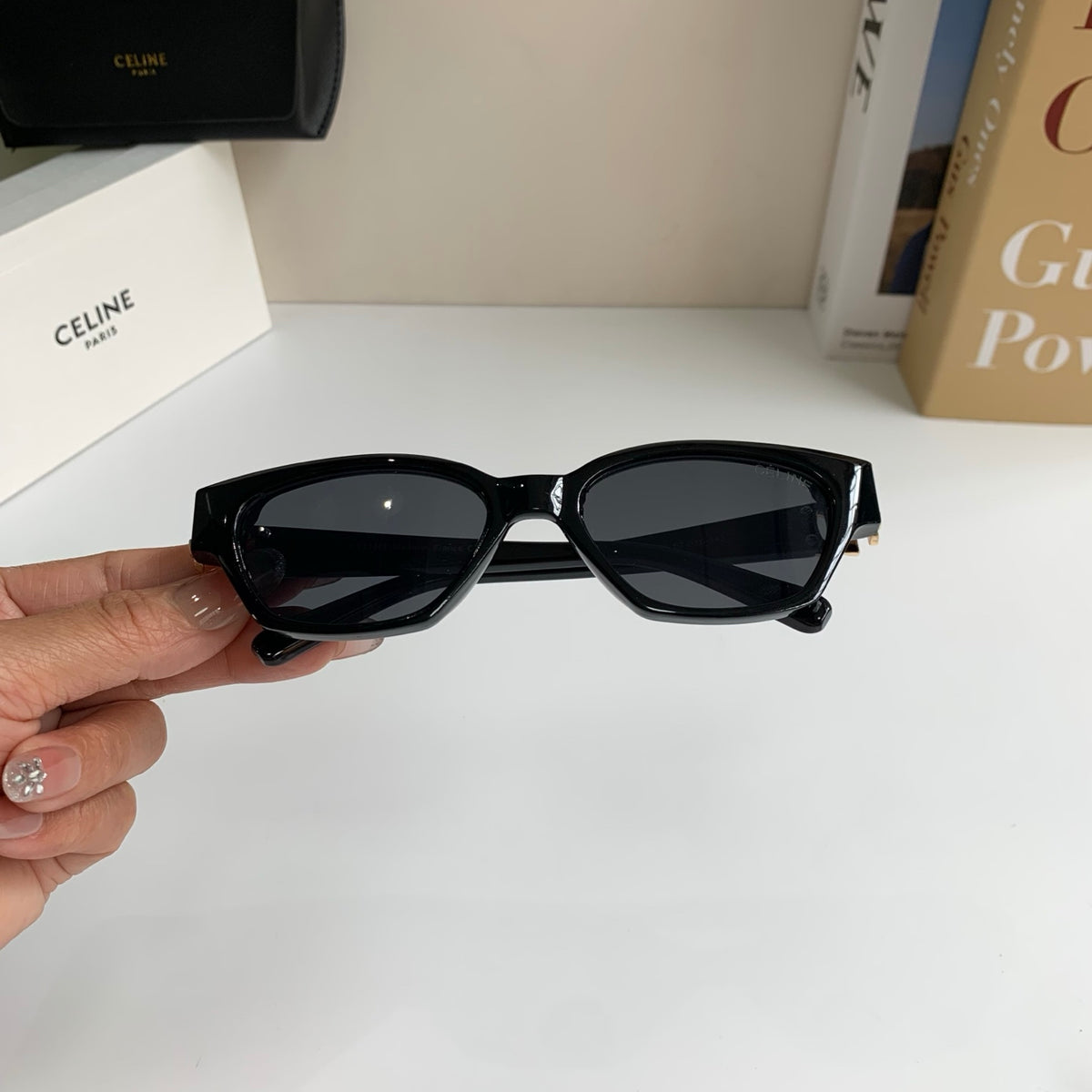 Celine Square Silver Lens Sunglasses for Men & Women - 415611 - detail image 4