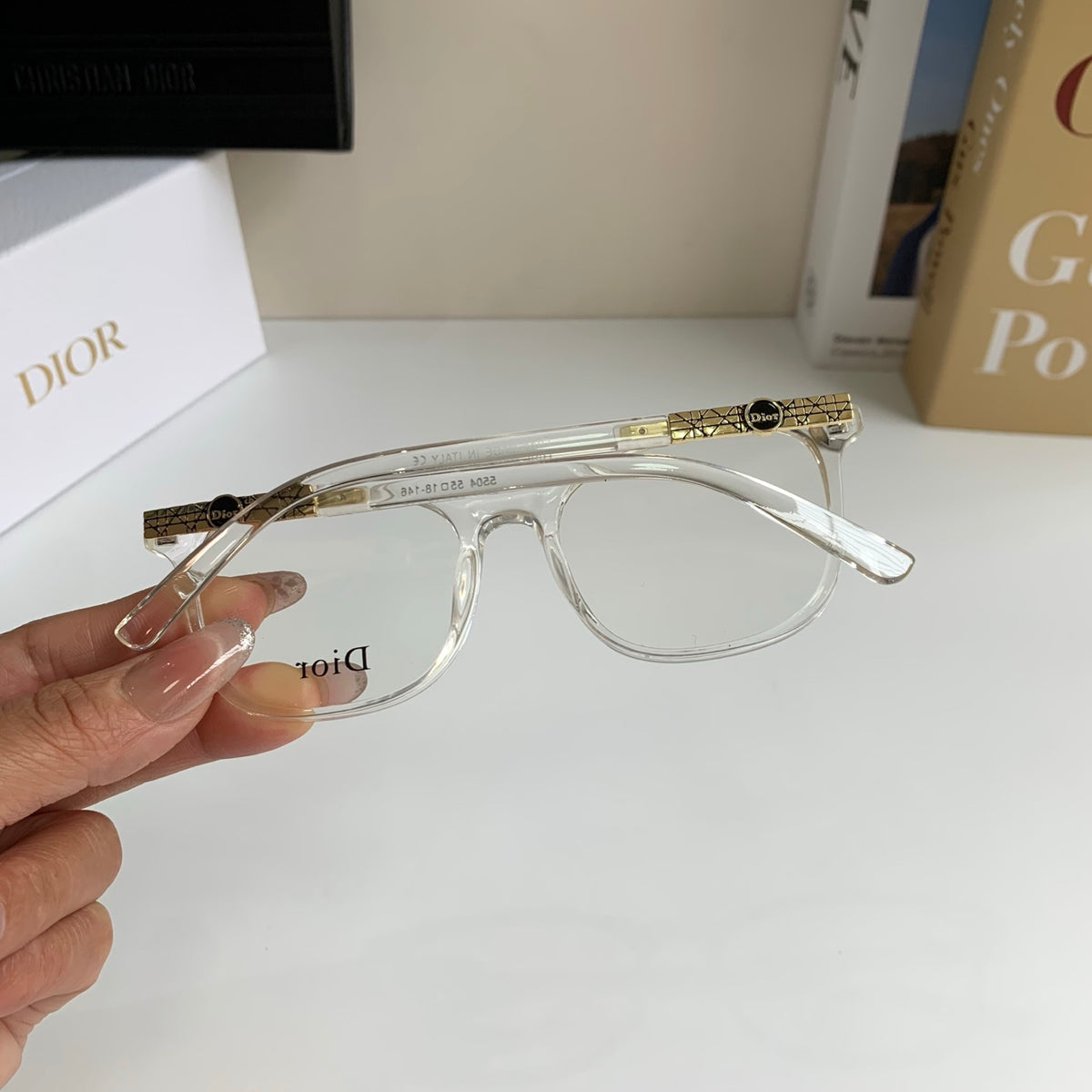 Dior Square Silver Lens Sunglasses for Men & Women - 415532 - detail image 8