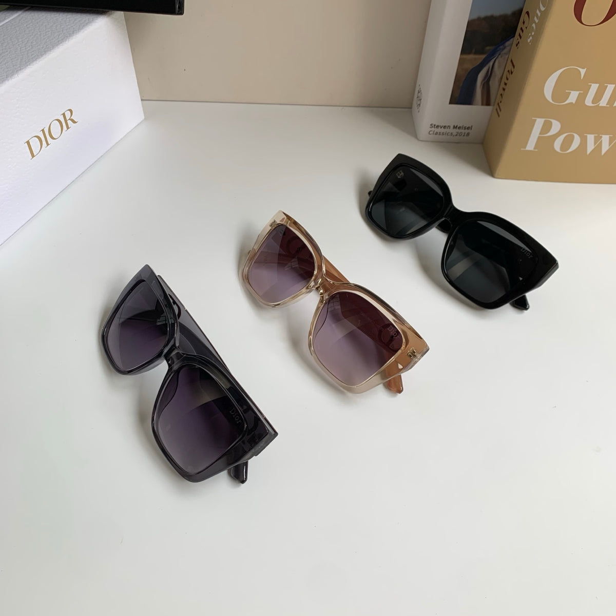 Dior Polarized Square Silver Lens Sunglasses for Men & Women - 398704 - detail image 9