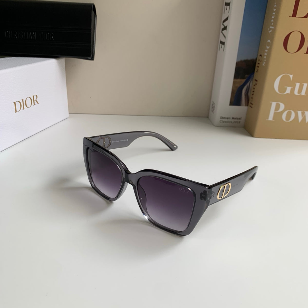 Dior Polarized Square Silver Lens Sunglasses for Men & Women - 398702 - detail image 2