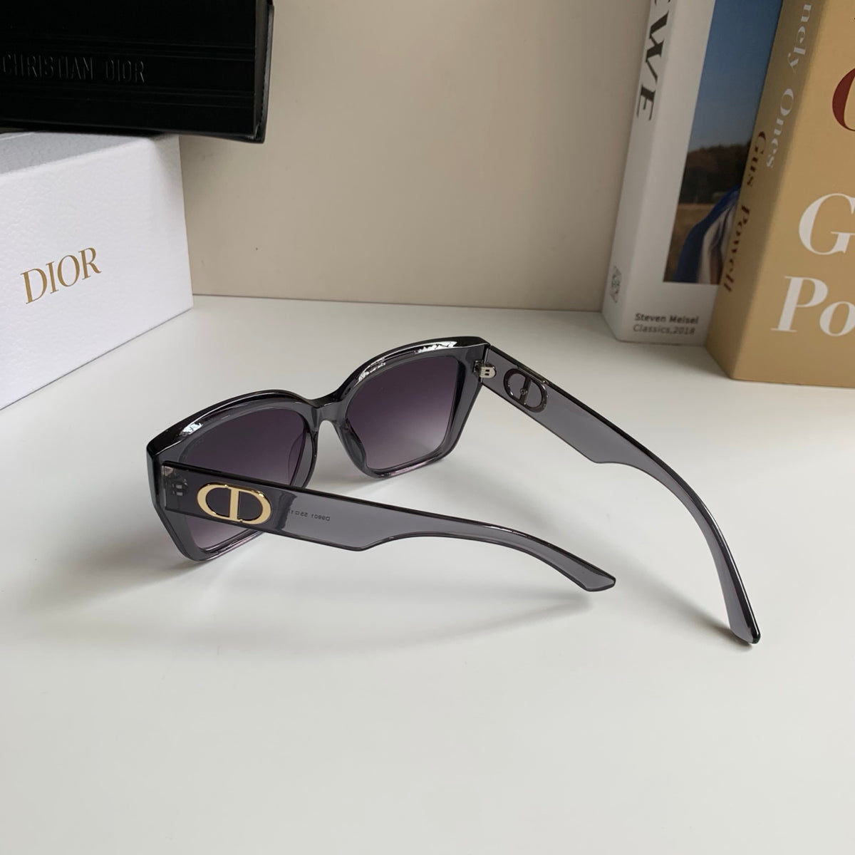 Dior Polarized Square Silver Lens Sunglasses for Men & Women - 486878 - detail image 8