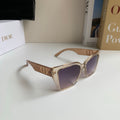 Dior Polarized Square Silver Lens Sunglasses for Men & Women - 486879