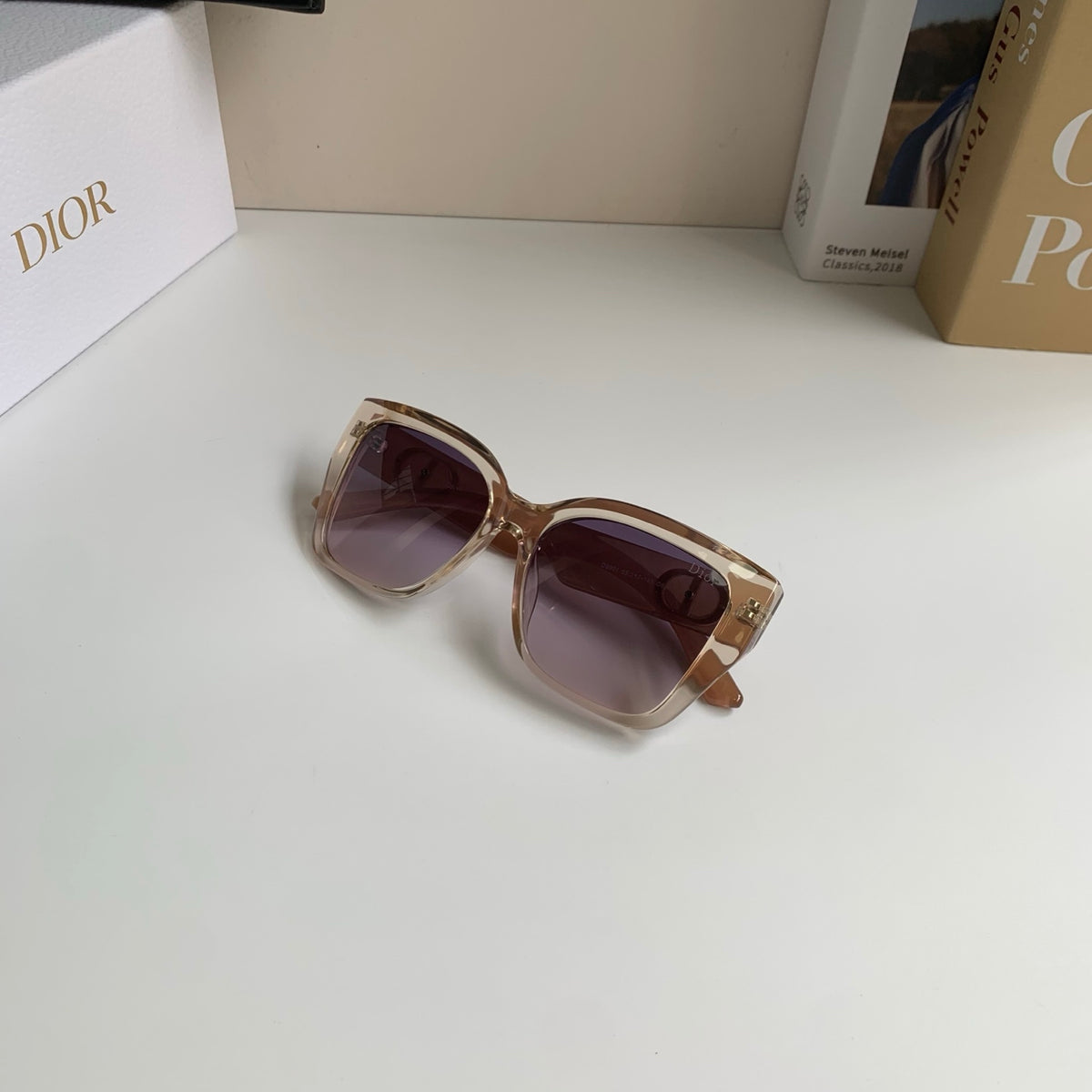 Dior Polarized Square Silver Lens Sunglasses for Men & Women - 486879 - detail image 3