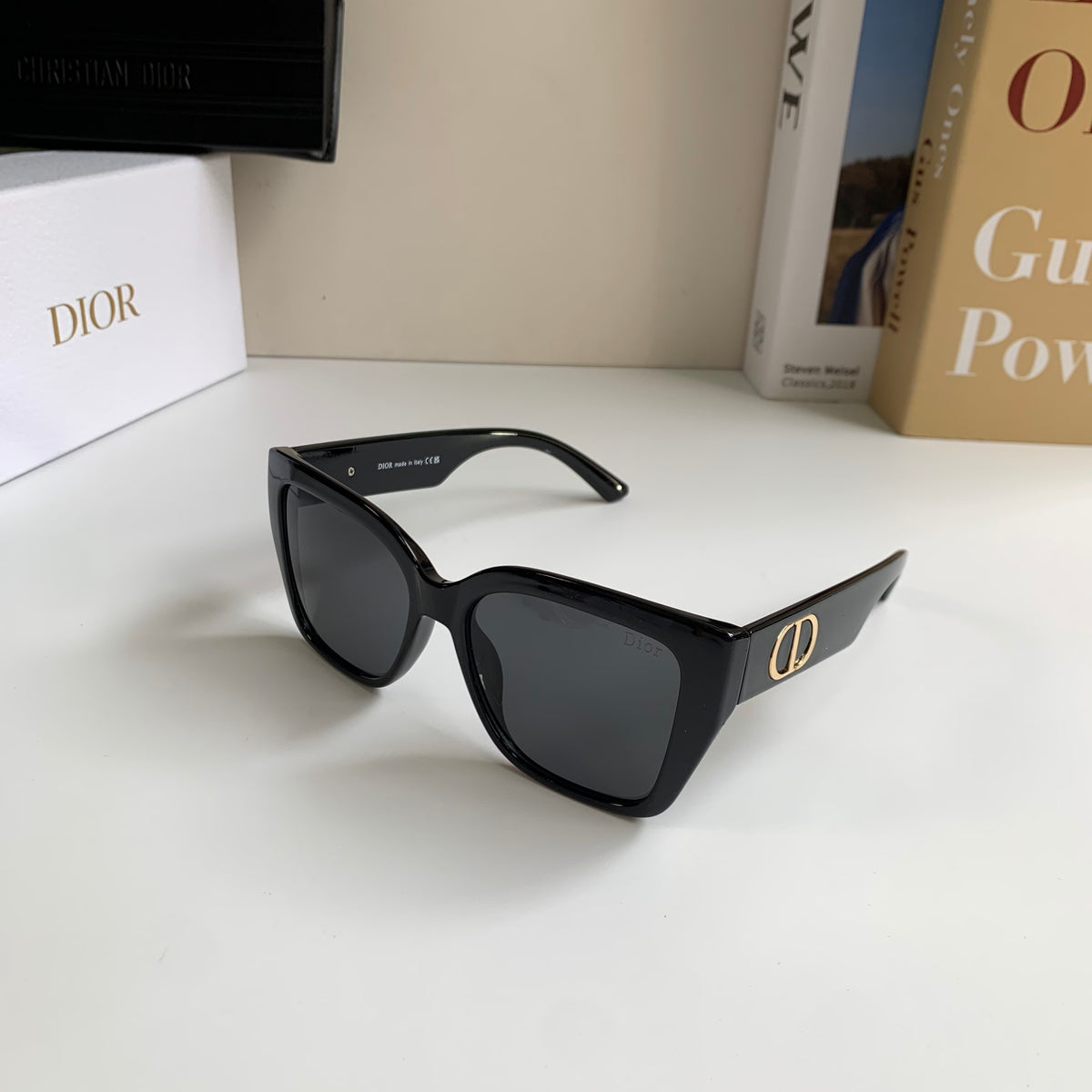 Dior Polarized Square Silver Lens Sunglasses for Men & Women - detail image 2
