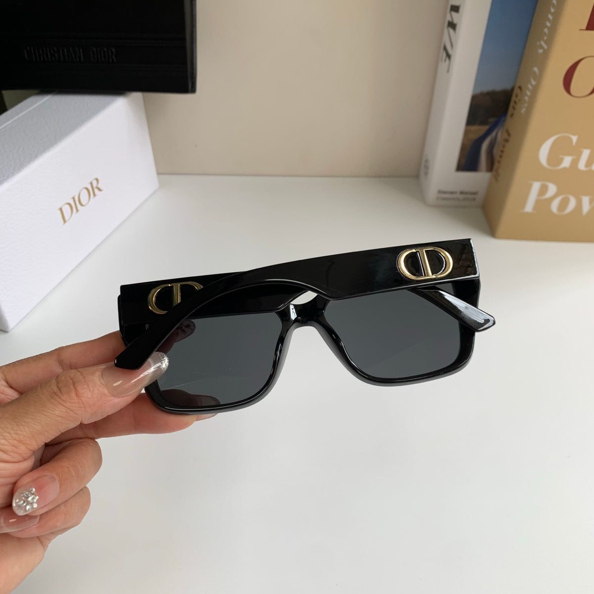Dior Polarized Square Silver Lens Sunglasses for Men & Women - 398704 - detail image 6