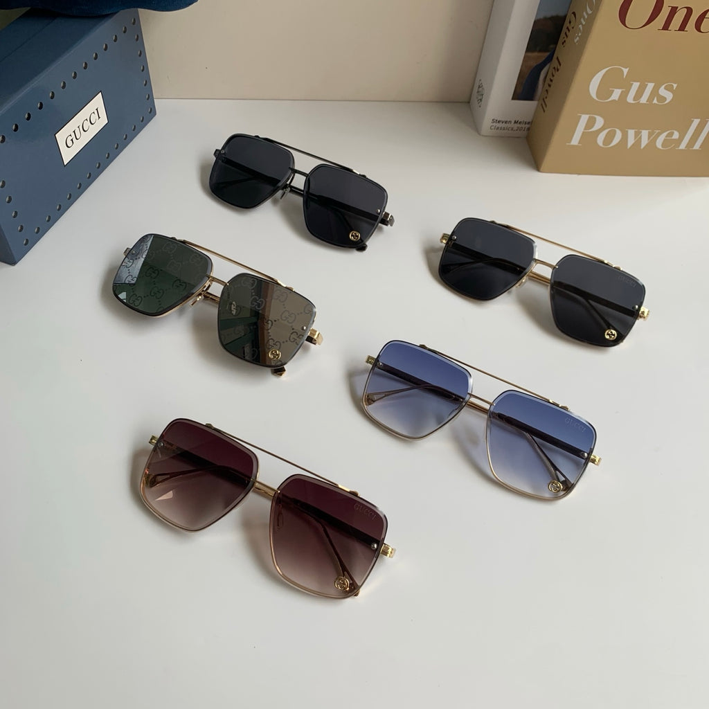 Gucci Metal Square Silver Lens Sunglasses for Men & Women - 486424 - detail image 10