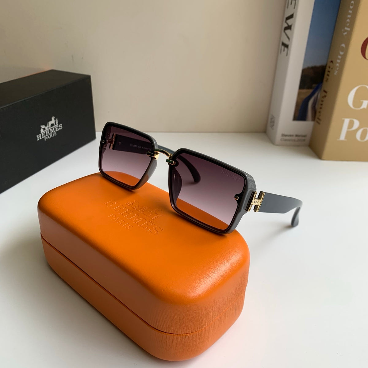 Hermès Square Silver Lens Sunglasses for Men & Women - 416535 - detail image 5