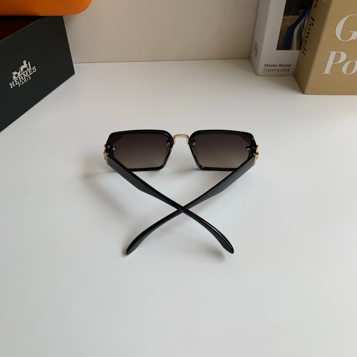 Hermès Square Silver Lens Sunglasses for Men & Women - 416538 - detail image 7