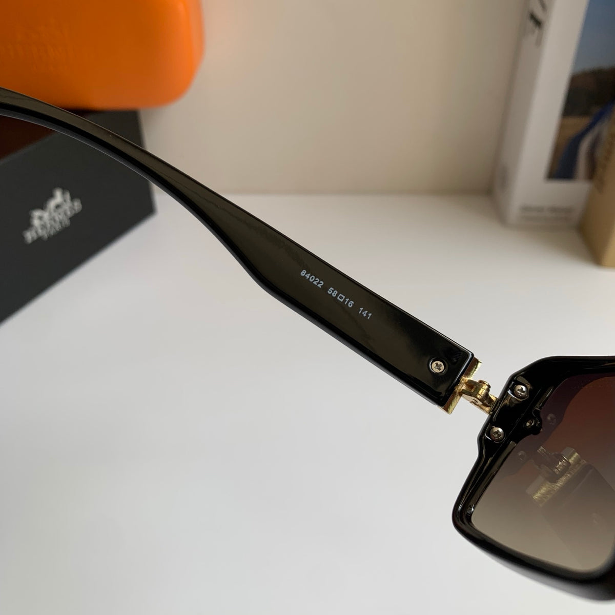 Hermès Square Silver Lens Sunglasses for Men & Women - 416538 - detail image 8