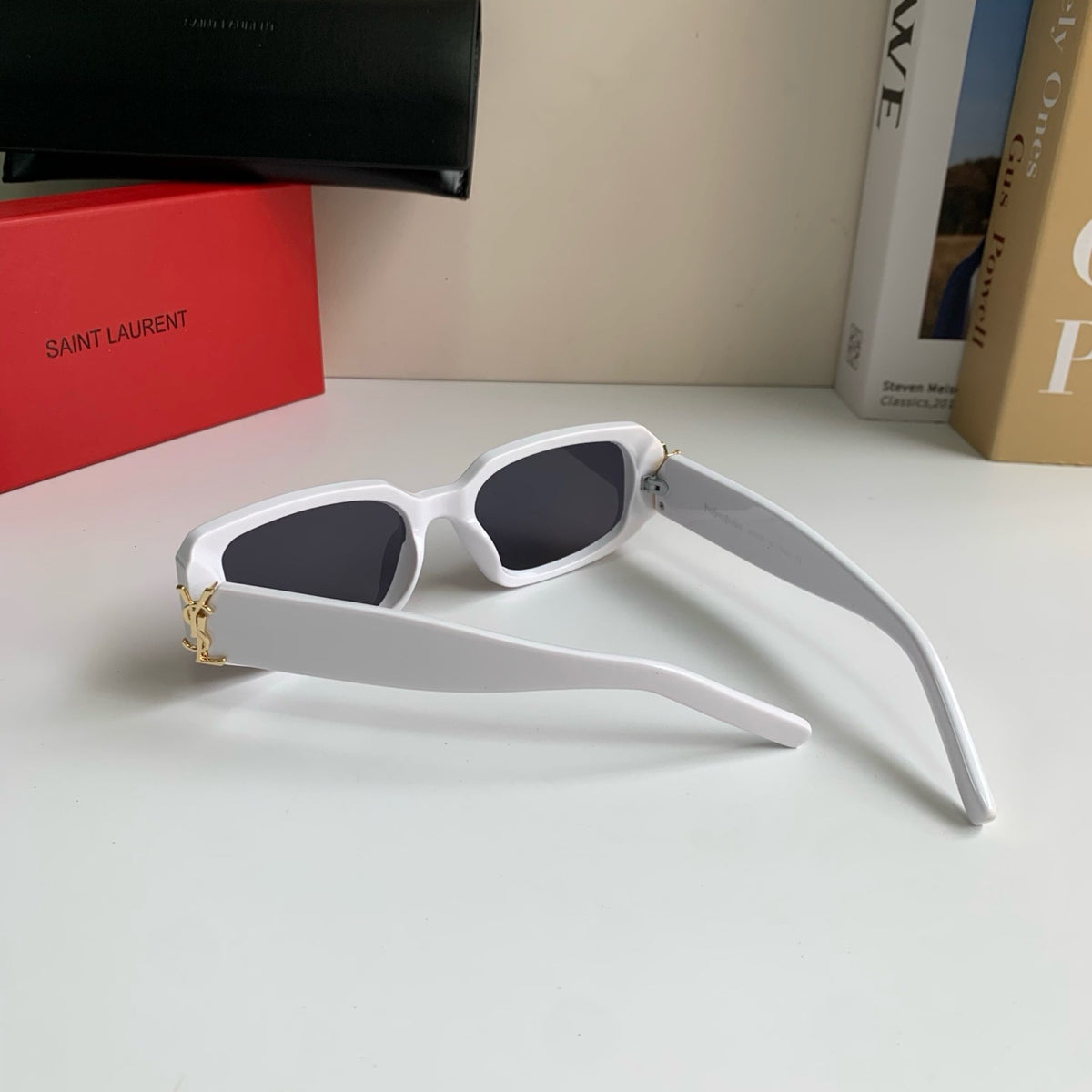 Saint Laurent Square Silver Lens Sunglasses for Men & Women - 449206 - detail image 6