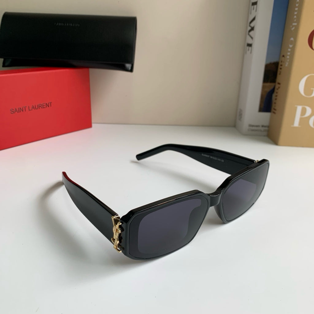 Saint Laurent Square Black Lens Sunglasses for Men & Women - 449205