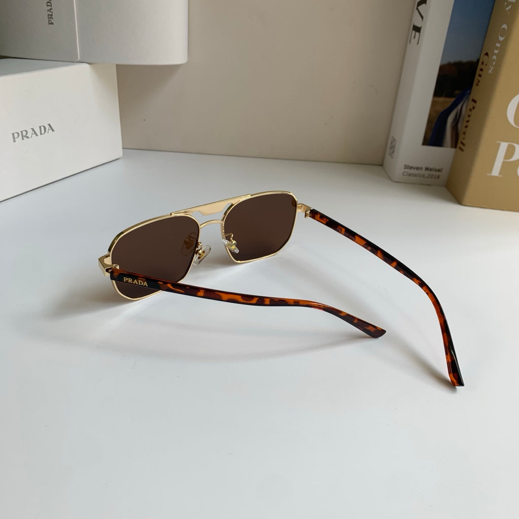 Prada Metal Fashion Brown Lens Sunglasses for Men & Women - detail image 7
