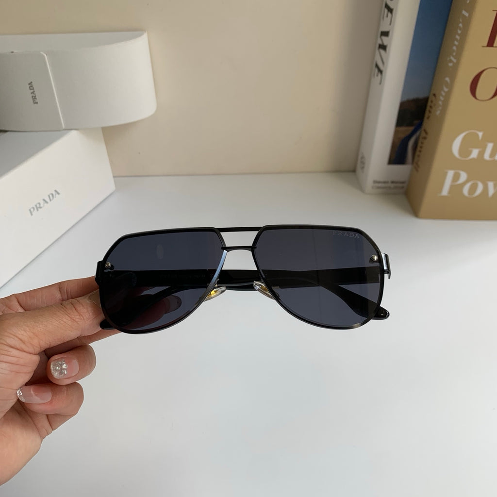 Prada Metal Aviator Silver Lens Sunglasses for Men & Women - 398879 - detail image 3