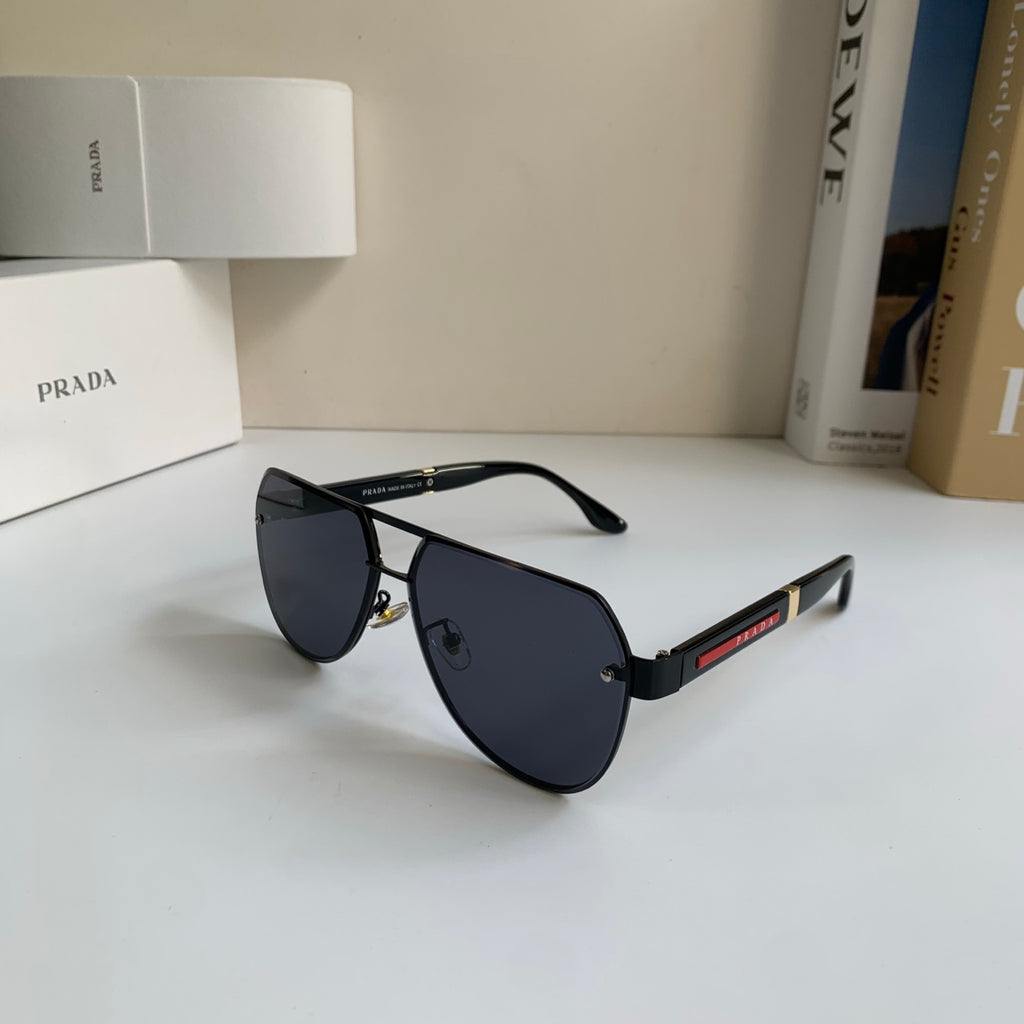 Prada Metal Aviator Silver Lens Sunglasses for Men & Women - 398879 - detail image 2