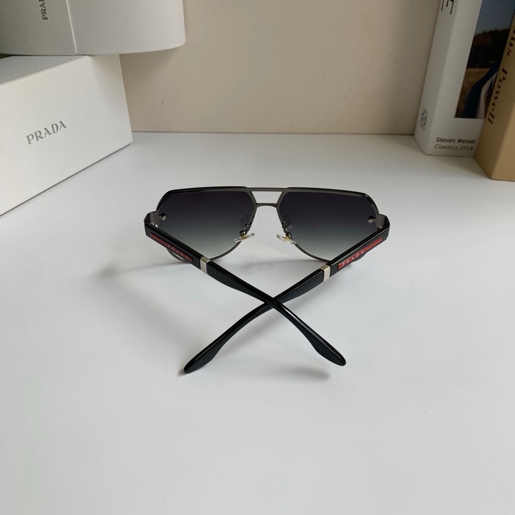 Prada Metal Aviator Silver Lens Sunglasses for Men & Women - 487131 - detail image 8