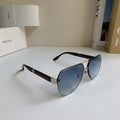 Prada Metal Aviator Silver Lens Sunglasses for Men & Women - 398881
