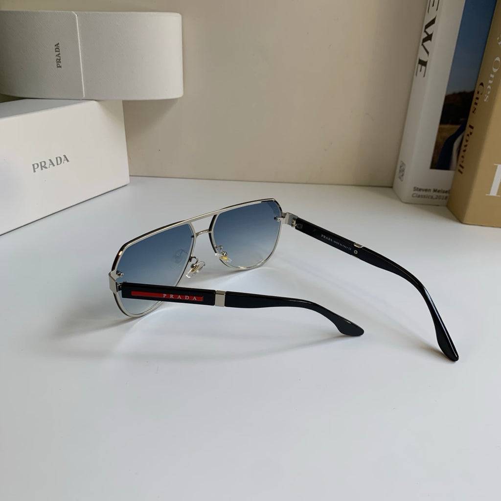Prada Metal Aviator Silver Lens Sunglasses for Men & Women - 487132 - detail image 7