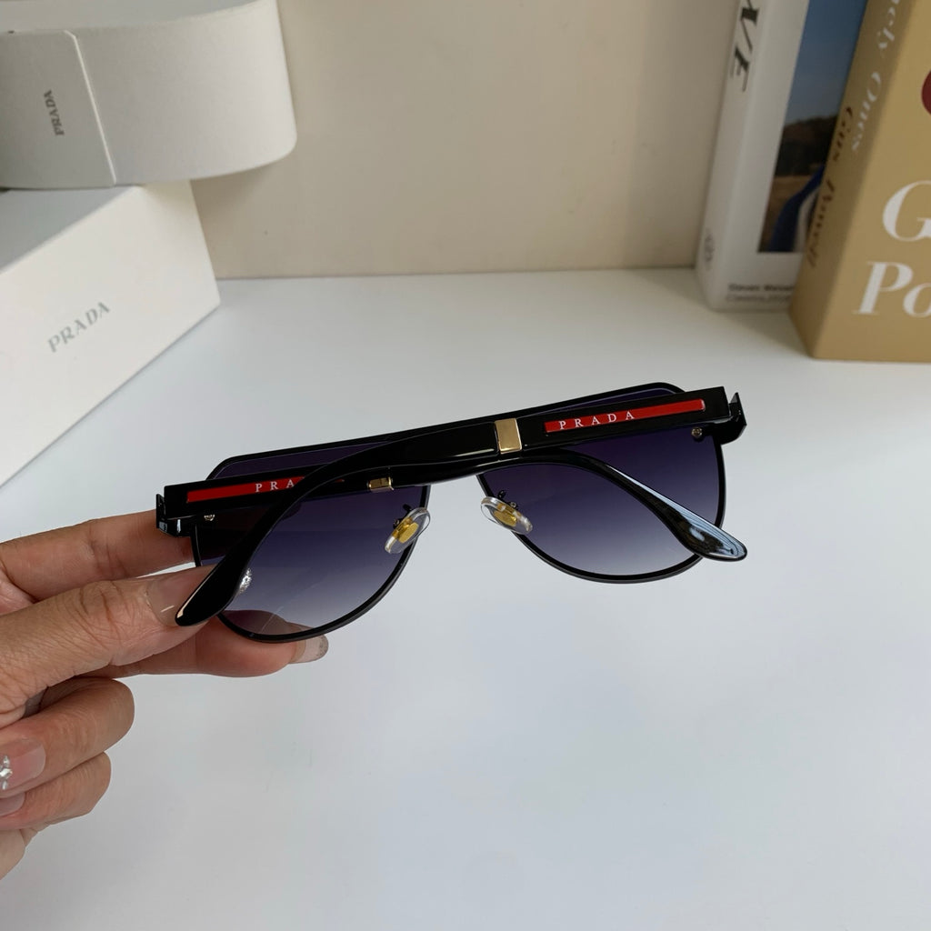 Prada Metal Aviator Silver Lens Sunglasses for Men & Women - 487133 - detail image 8