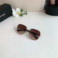 Prada Metal Square Red Lens Sunglasses for Men & Women - 398913