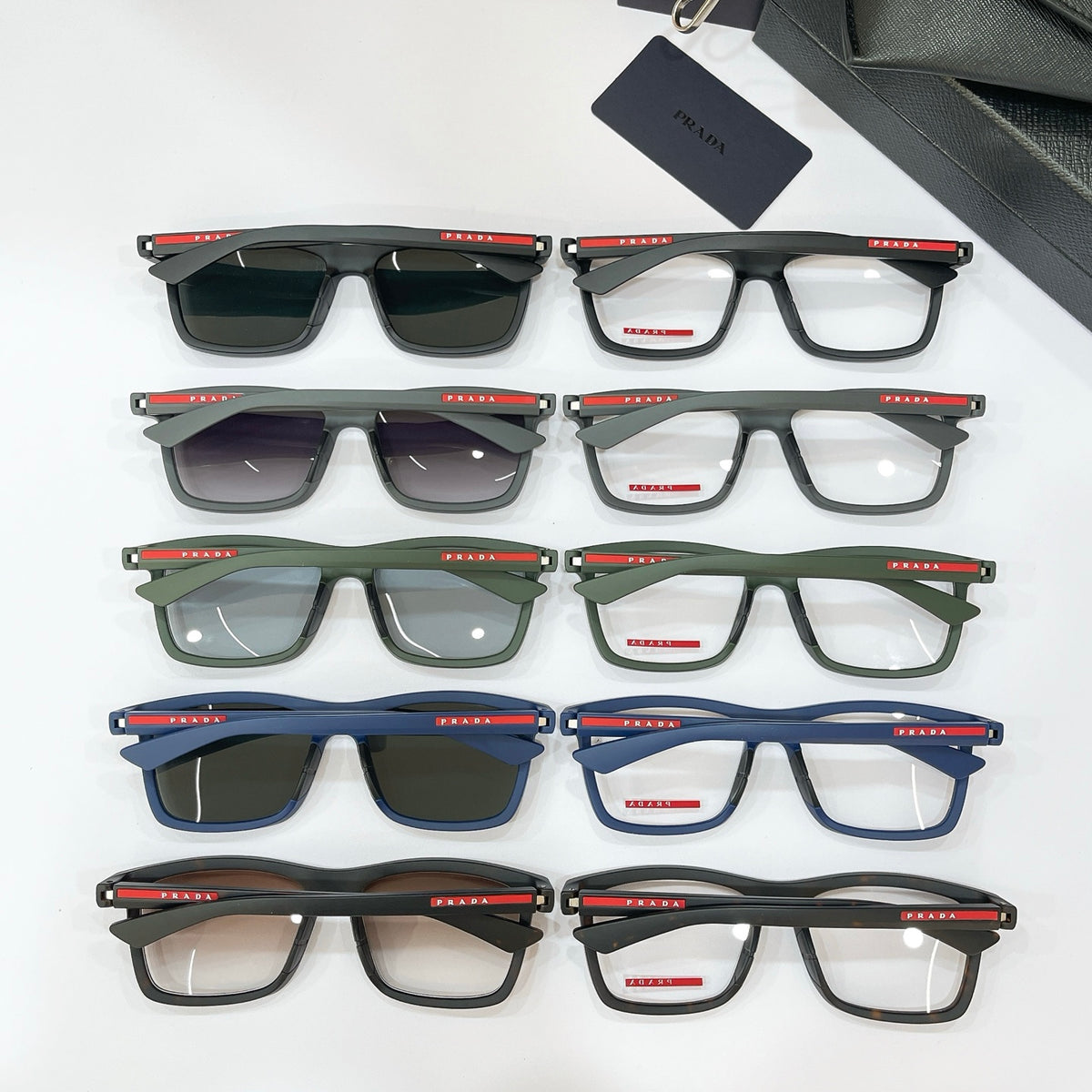 Prada VPS Fashion Black Lens Sunglasses for Men & Women - detail image 5