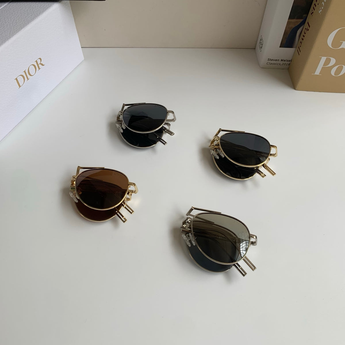Dior Polarized Metal Fashion Silver Lens Sunglasses for Men & Women - 465412 - detail image 10