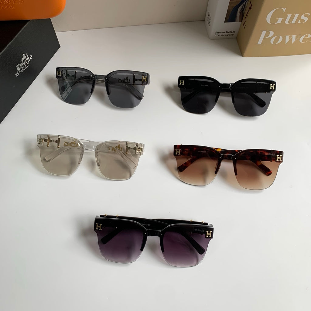 Hermès Square Brown Lens Sunglasses for Men & Women - detail image 9